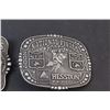 Image 3 : (2) Hesston National Finals Rodeo Belt Buckles - 2003 & 2004