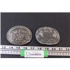 Image 1 : (2) Hesston National Finals Rodeo Belt Buckles - 1983 & 1984