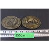 Image 1 : (2) Hesston National Finals Rodeo Belt Buckles - 1980 & 1981