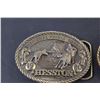 Image 2 : (2) Hesston National Finals Rodeo Belt Buckles - 1980 & 1981