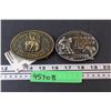 Image 1 : (2) Hesston National Finals Rodeo Belt Buckles - 1979 & 1978