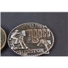 Image 2 : (2) Hesston National Finals Rodeo Belt Buckles - 1979 & 1978