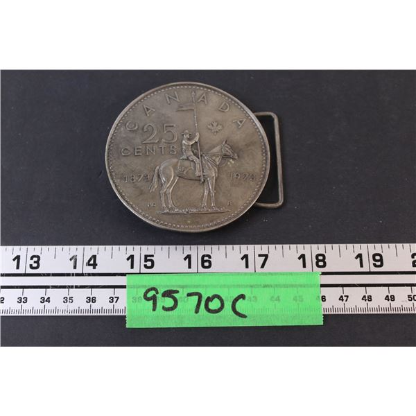 Legendary Buckles: Canada 25 Cent 100 Year Anniversary Belt Buckle