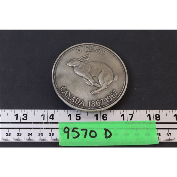 Legendary Buckles: Canada 5 Cent 100 Year Anniversary Belt Buckle