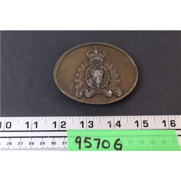 RCMP Metal Belt Buckle (Some Scrapes as Pictured)
