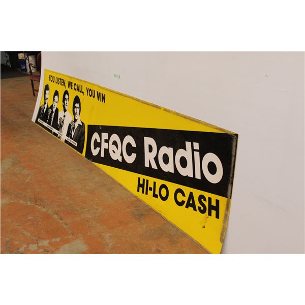 *CFQC Radio Double Sided 2-Piece Metal Sign - 30" x 139"