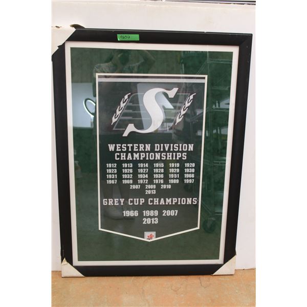 *Saskatchewan Roughriders Championship Print - 32" x 44"