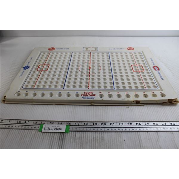 Post Cereal 1968 Hockey Marble Plastic Game Board - Some Damage