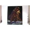 Image 4 : *Velvet Nude Painting of Woman (24 1/2" x 31" - Has some lint)