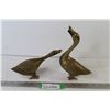 Image 1 : (2) Brass Geese