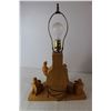 Image 5 : Wood Carved Lamp - Works