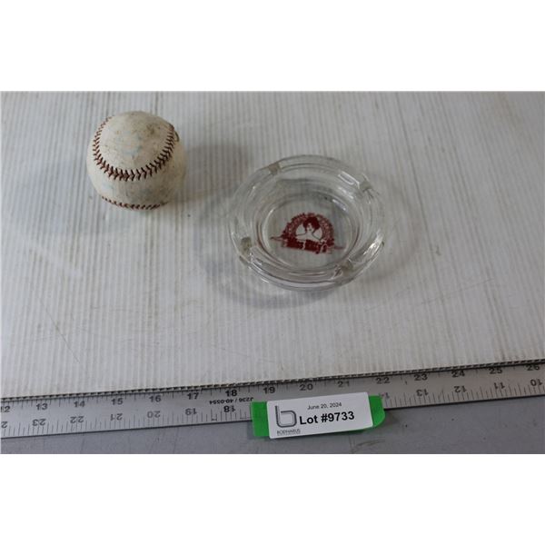 Baseball & Miss Kittys Ashtray
