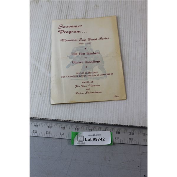 Souvenir Program Memorial Cup Finale