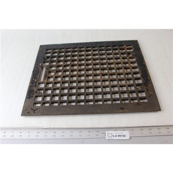 Vintage Cast Iron Heat Grate