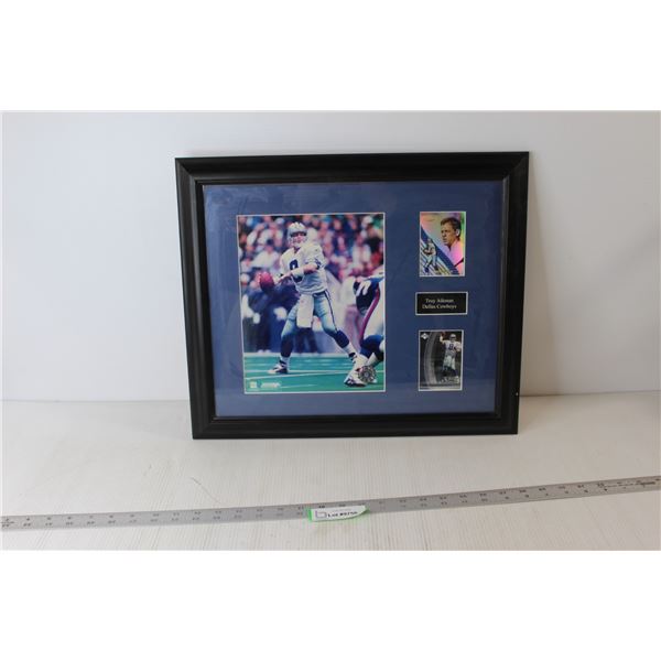 Tony Aikman Dallas Cowboys Frame - 18 1/2" x 16"