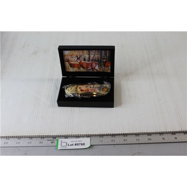 White Tailed Deer Pocket Knife