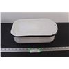 Image 1 : Enamel Roasting Pan w/Lid - 12"x8"