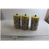Image 1 : (3) Floral Canisters