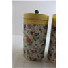 Image 2 : (3) Floral Canisters