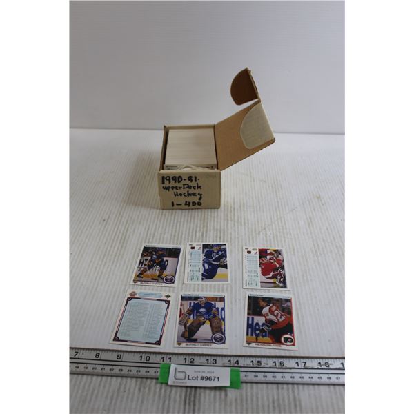 Box of 1990-91 Upper Deck Hockey Cards