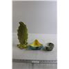 Image 1 : (2) Pottery Pieces, Small Decorated Planting Pot