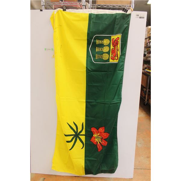 Saskatchewan Flag with Signatures