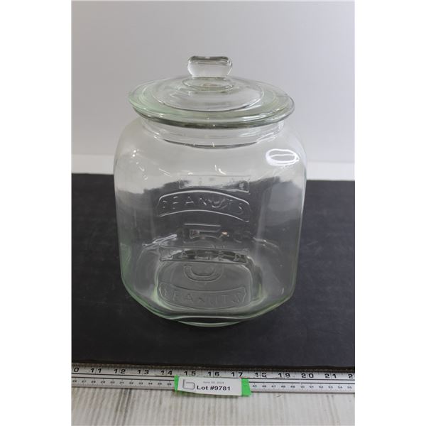 Planters Salted Peanuts Glass Jar