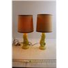 Image 1 : (2) MCM Green Lamps - Works