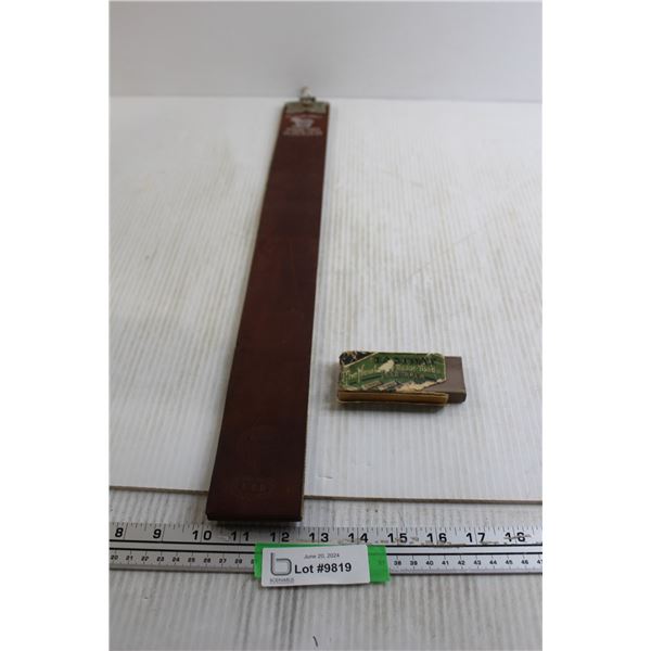 Razor Blade Stroppers, Belgium Shell Razor Strop