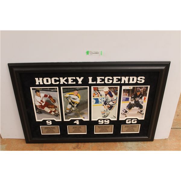 *Hockey Legends Picture - Wayne Gretzky, Mario Lemieux, Stains