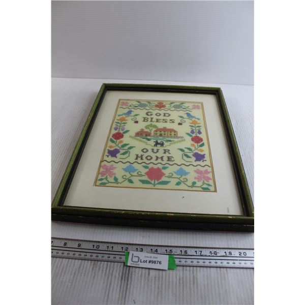 Cross Stitch Art - 15" x 19"