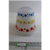 Image 1 : (3) Anchor Hocking Frosted Polka Dot Bowls