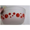 Image 2 : (3) Anchor Hocking Frosted Polka Dot Bowls