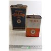 Image 1 : (2) Texaco Oil Tins