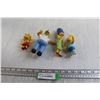 Image 1 : (4) Rubber Simpsons Figurines