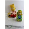 Image 1 : (2) Bart Simpson Plushes - Some Stains, Bart Stick On