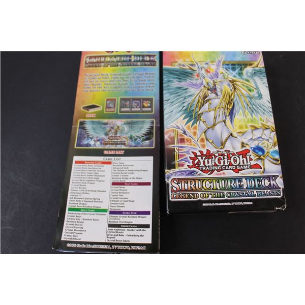 3) Yu-Gi-Oh! 2 - Sealed Legend of Crystal Beasts Box of 50 Cards in Each &  Play Mat - Bodnarus Auctioneering