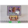 Image 1 : (2) Wayne Gretzky Jumbo 7 1/4" x 5 1/2" Hockey Card & Standard Sized Card
