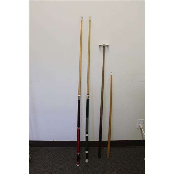 *Pool Cue Set - (2) Cues, Stablizer, and Short Cue