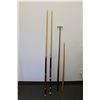 Image 1 : *Pool Cue Set - (2) Cues, Stablizer, and Short Cue