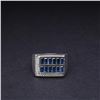 Image 1 : 18k White Gold Sapphire & Diamond Ring
