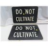 Image 1 : 2 do not cultivate signs