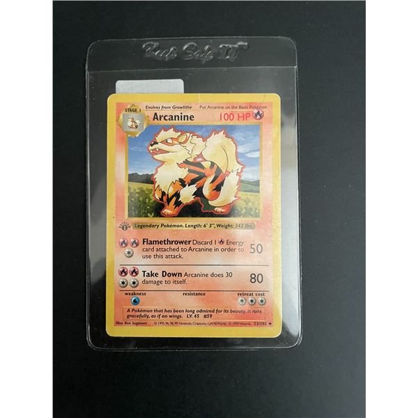 first edition arcanine pokemon card Arcanine - 18/108 Reverse Holo Rare
