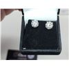 Image 2 : 4.00 CT TW GRA CERTIFIED ROUND BRILLIANT CUT MOISSANITE VVS D COLOR EARRINGS SET INTO 925 SILVER