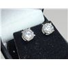 Image 3 : 4.00 CT TW GRA CERTIFIED ROUND BRILLIANT CUT MOISSANITE VVS D COLOR EARRINGS SET INTO 925 SILVER