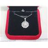 Image 2 : 3.00 CT GRA CERTIFIED ROUND BRILLIANT CUT MOISSANITE VVS D COLOR SET IN CENTER OF FLOWER DESIGN WITH