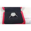 Image 2 : 2.00 CT - Size 5.5-6 - GRA CERTIFIED ROUND BRILLIANT CUT MOISSANITE VVS WITH 35 ROUND CUT CUBIC ZIRC