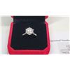 Image 2 : 3.00 CT - Size 7 - GRA CERTIFIED ROUND BRILLIANT CUT MOISSANITE VVS D COLOR SET IN 6 CLAW HEAD SET I