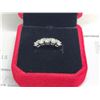 Image 2 : 1.00 CT TW FOR THE 5 ROUND BRILLIANT CUT MOISSANITE VVS D COLOR SET IN 925 SILVER RING RETAIL VALUE 