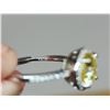 Image 8 : 2.00 CT - Size 6.5 - GRA CERTIFIED ROUND BRILLIANT CUT MOISSANITE VVS LEMON YELLOW IN COLOR WITH 38 